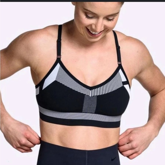 Nike Other - Nike Flyknit Indy Women's Medium Support Sports Bra - Black and Gray